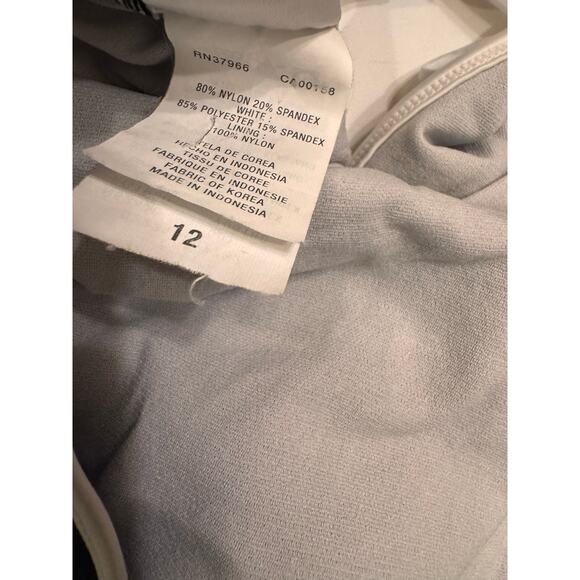 Vtg Nike One Piece Swimsuit Women's Size 12 Black Keyhole Back - Picture 4 of 5